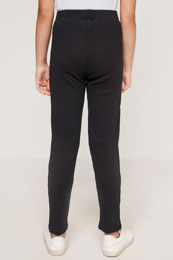 Black Floral Straight Bottom, Black, image 3